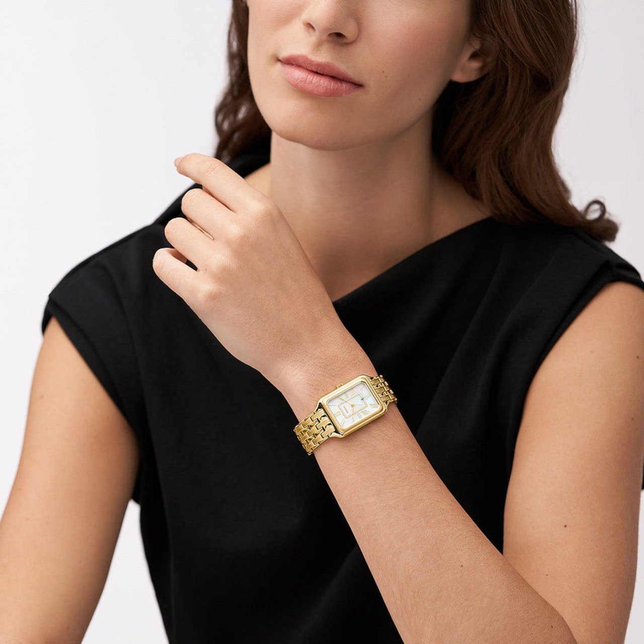 Fossil - Horloge - Wit Goud