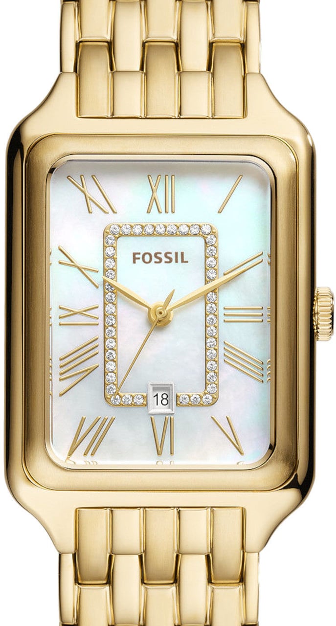 Fossil - Horloge - Wit Goud