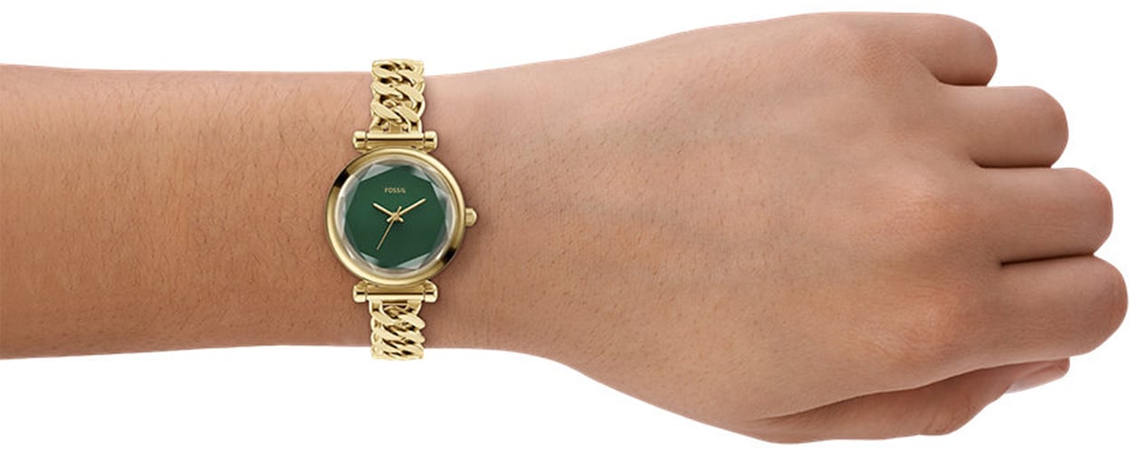 Fossil - Horloge - Groen Goud
