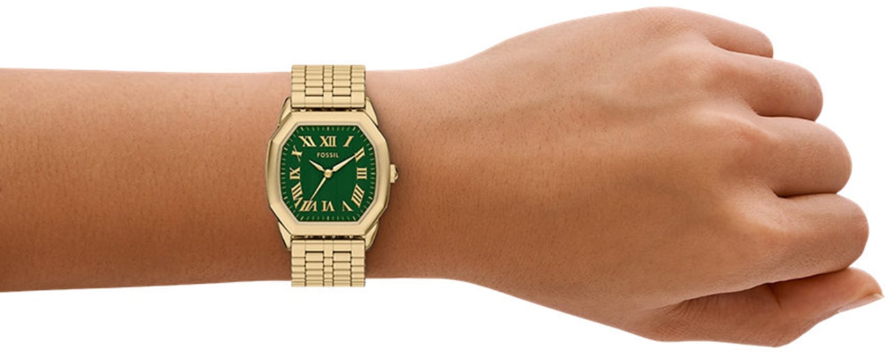 Fossil - Horloge - Groen Goud