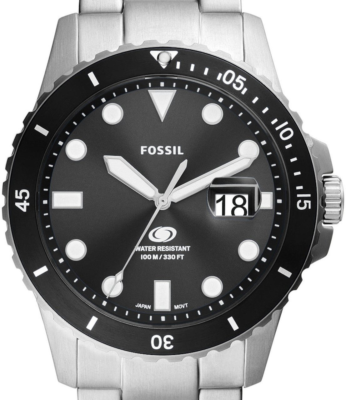 Fossil Blue - Horloge - Blauw Zilver