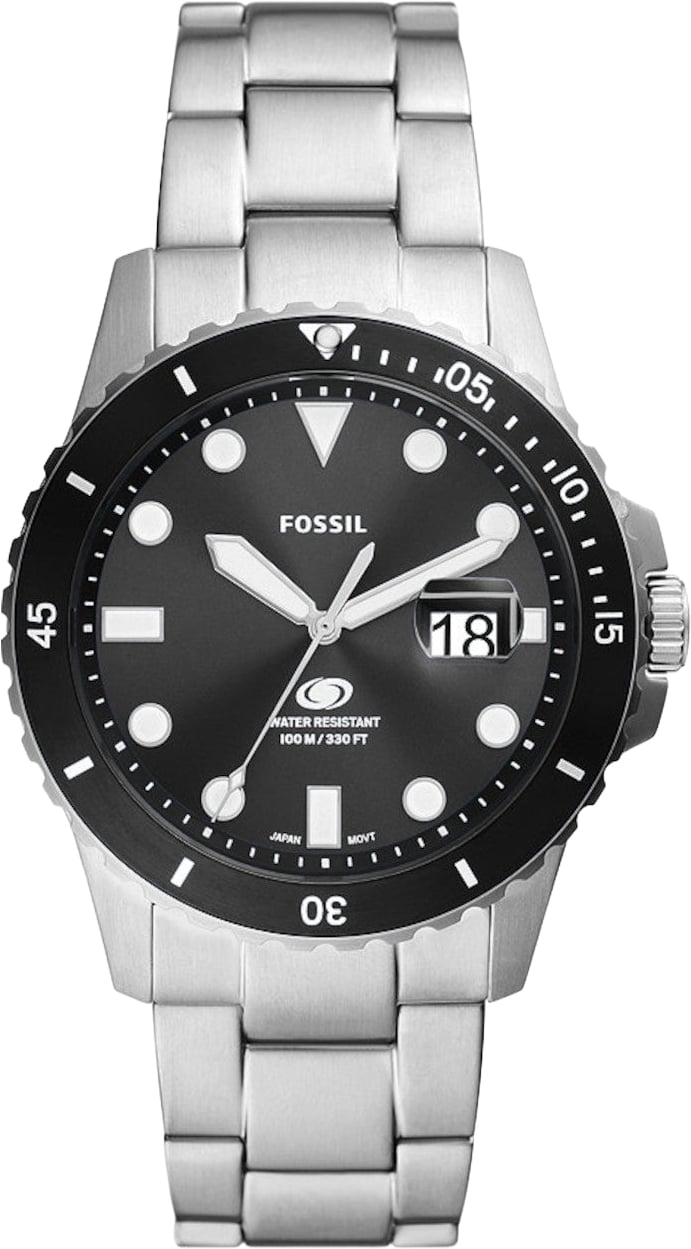 Fossil Blue - Horloge - Blauw Zilver