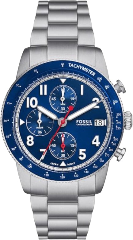 Fossil Sport Tourer - Horloge - Zilver Divers
