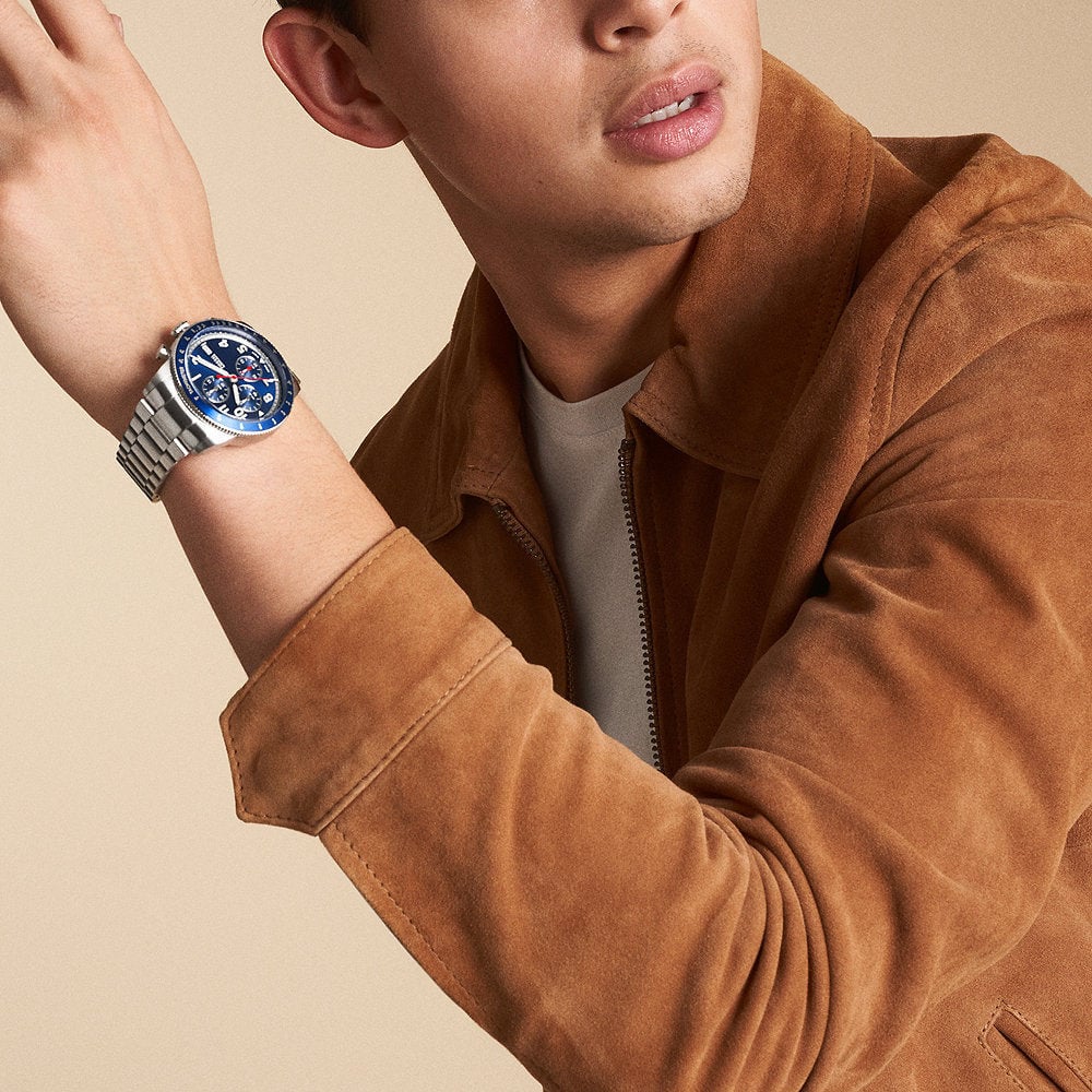 Fossil Sport Tourer - Horloge - Zilver Divers
