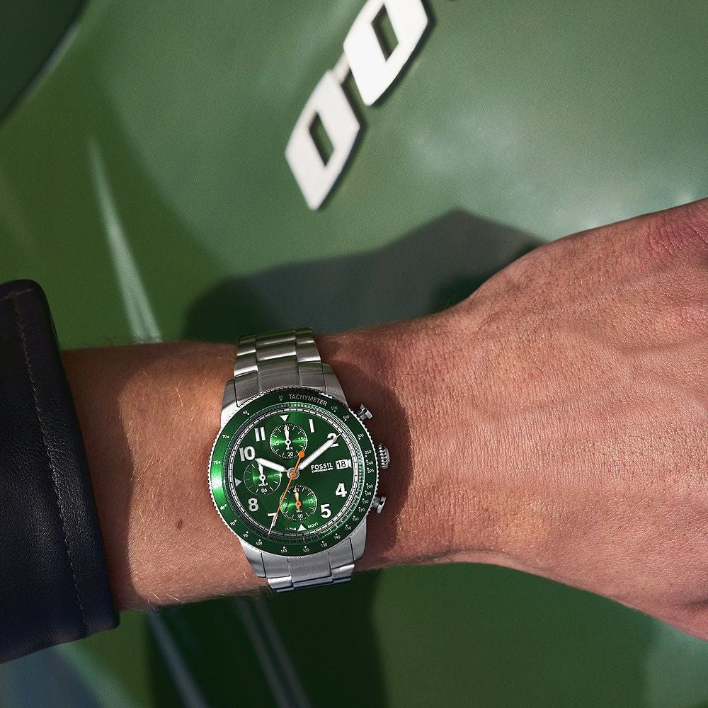 Fossil Sport Tourer - Horloge - Zilver Divers