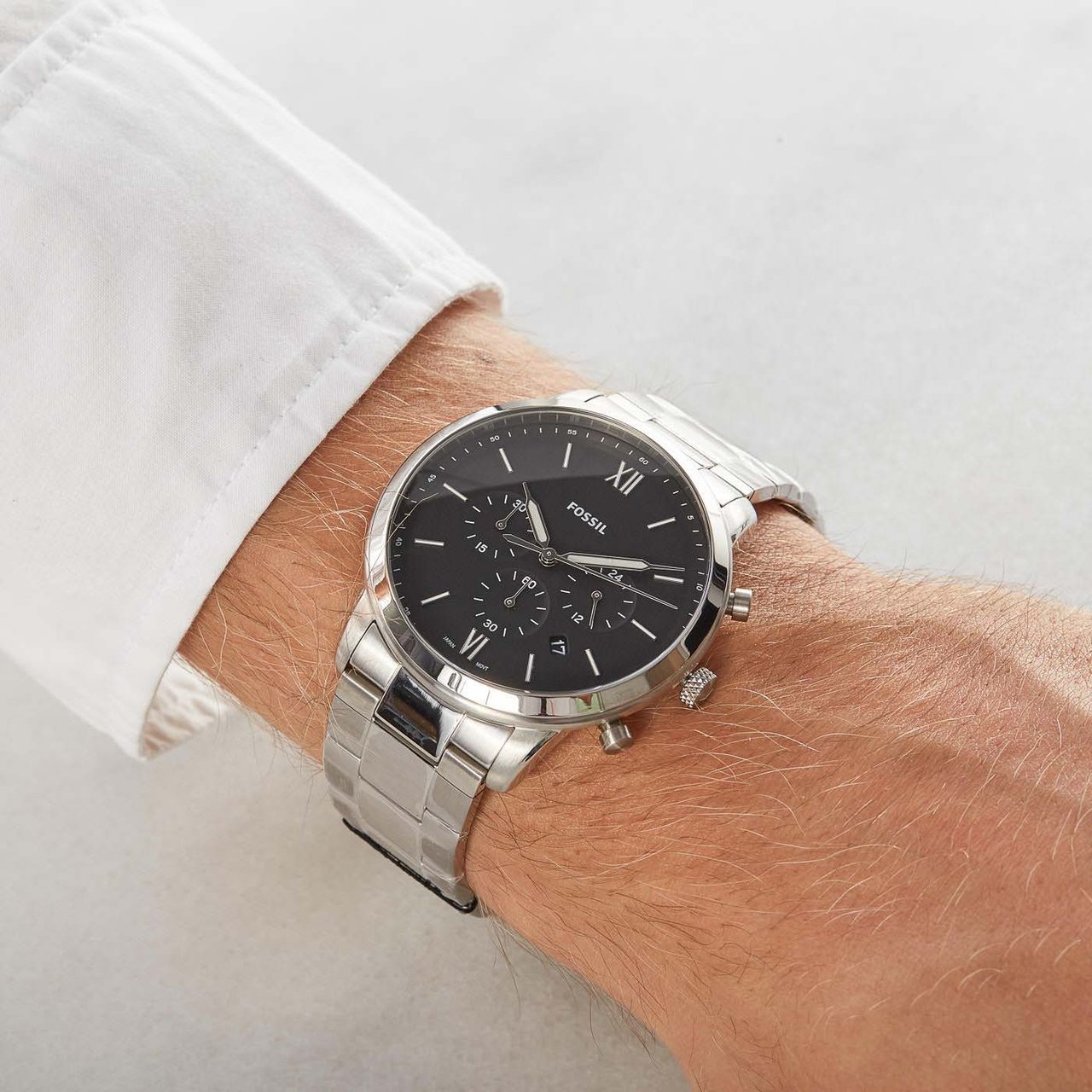 Fossil Neutra Chrono - Horloge - Zwart Zilver