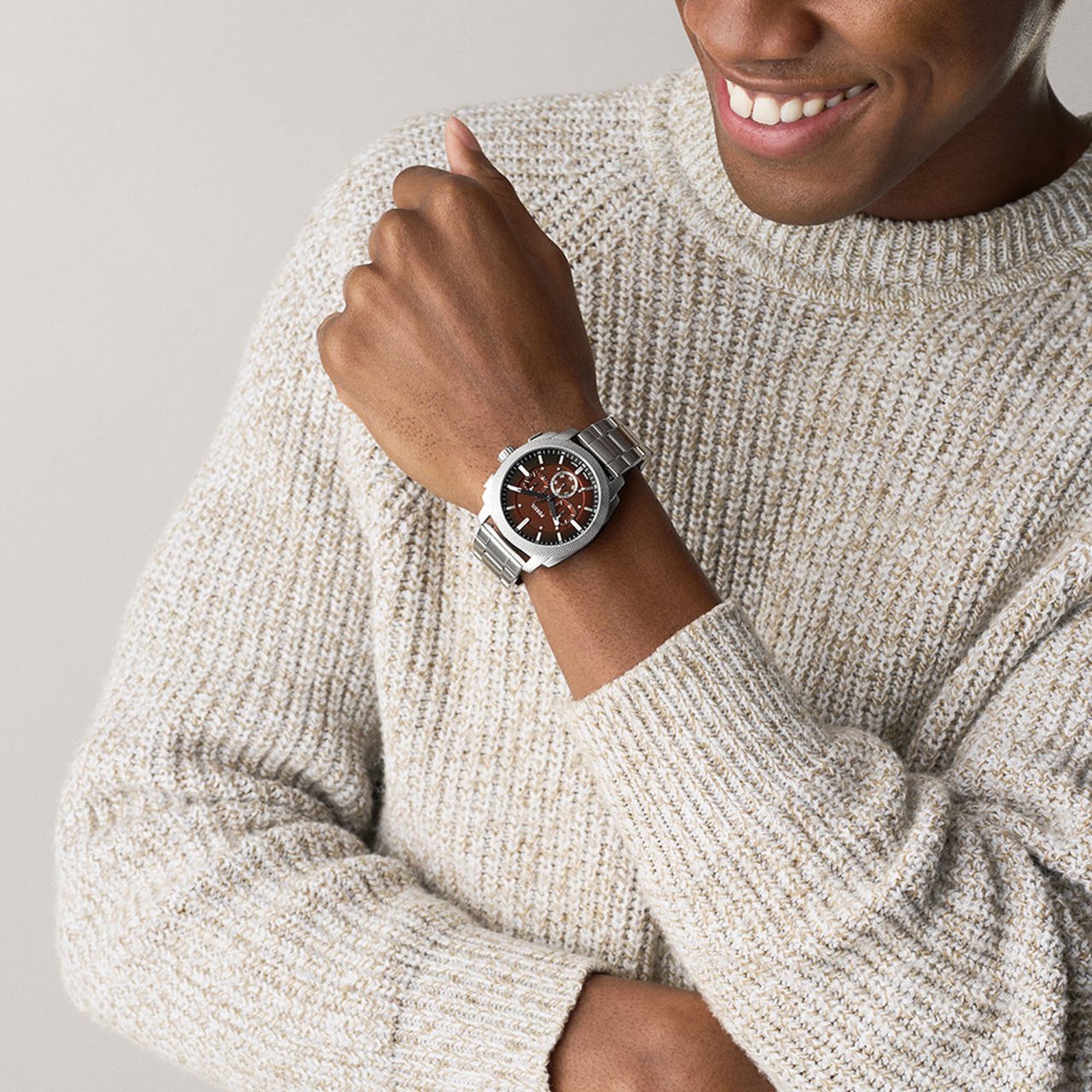 Fossil - Horloge - Bruin Divers