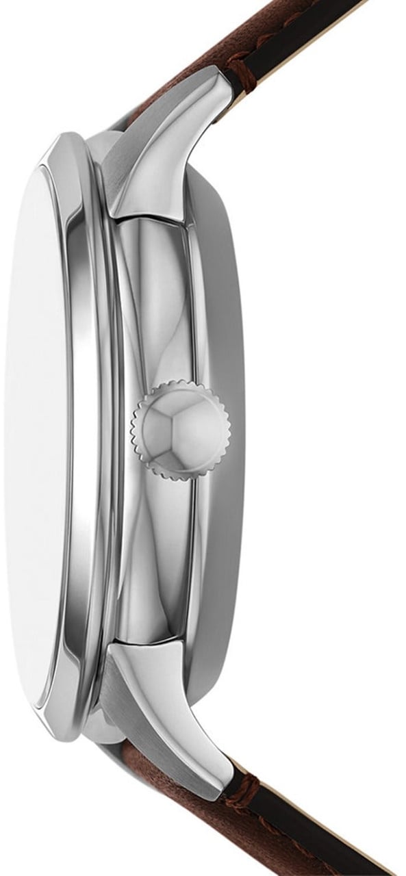 Fossil - Horloge - Crème Zilver