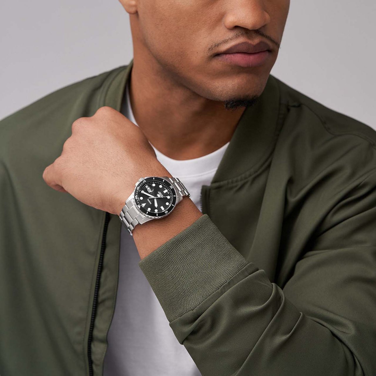 Fossil Blue Horloge Zilver