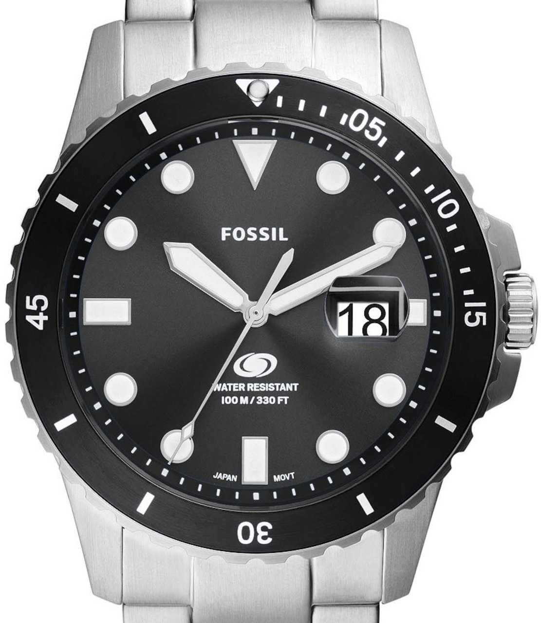 Fossil Blue Horloge Zilver