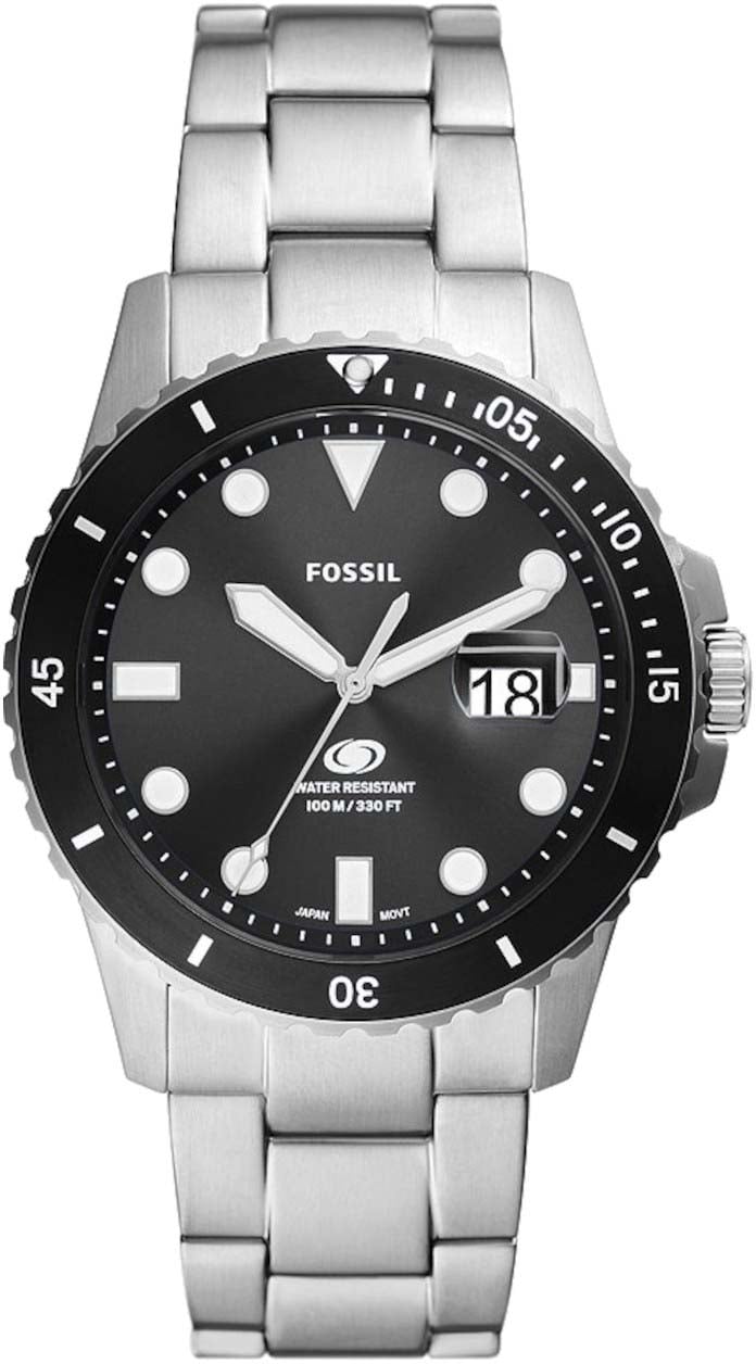 Fossil Blue Horloge Zilver