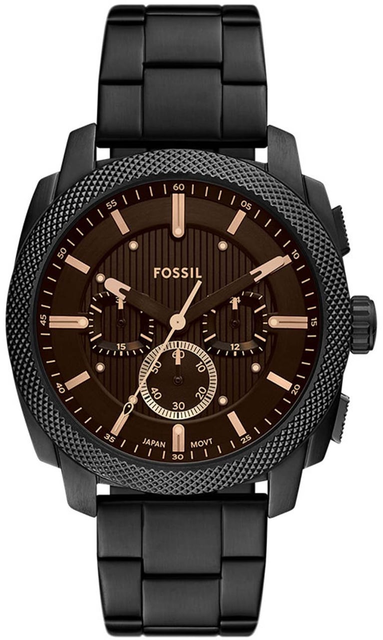 Fossil Machine Horloge Zwart