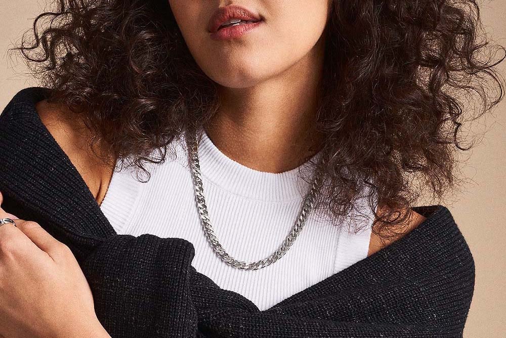 Fossil Harlow Ketting Zilver