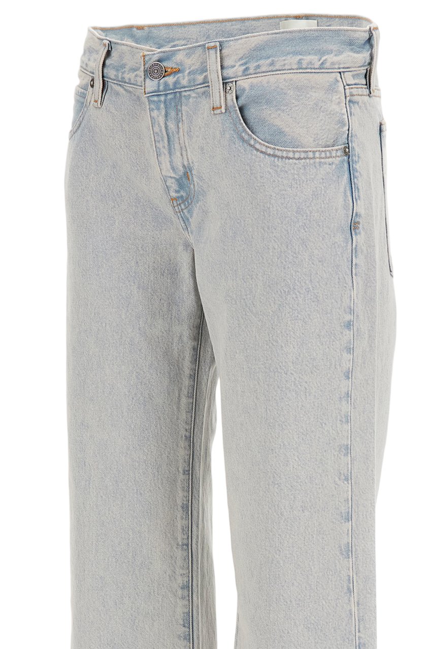 Frame Straight-Leg Denim Jeans with Vintage Faded Finish Blauw