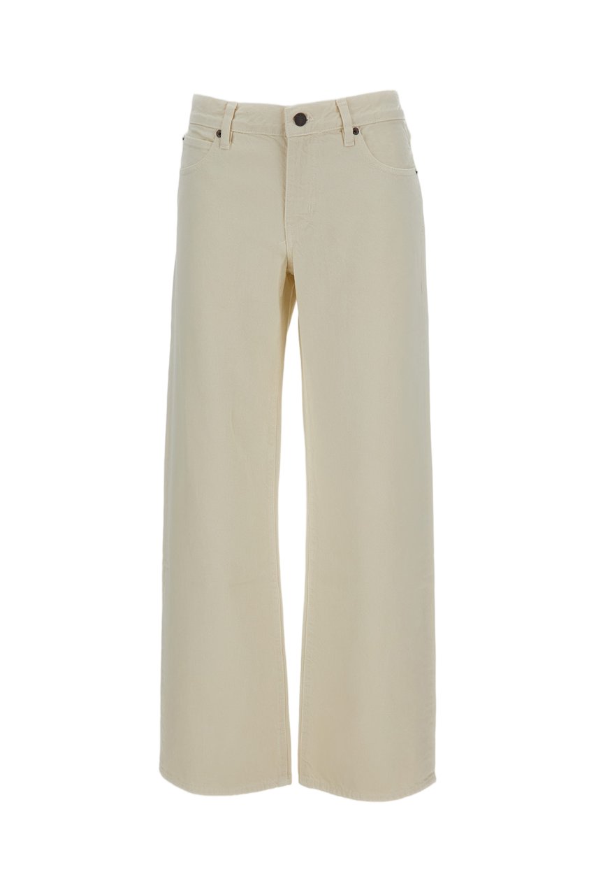 Frame 5-Pocket Rigid Cotton Jeans Wit