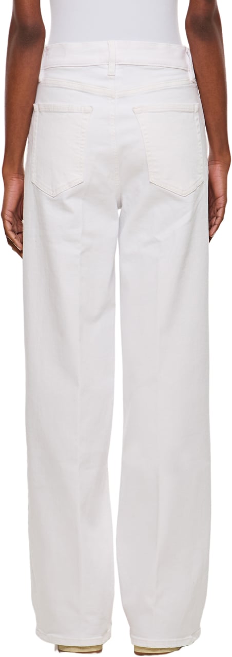 Frame Straight-Leg Jeans With High Waist And Classic Five-Pocket Design Wit