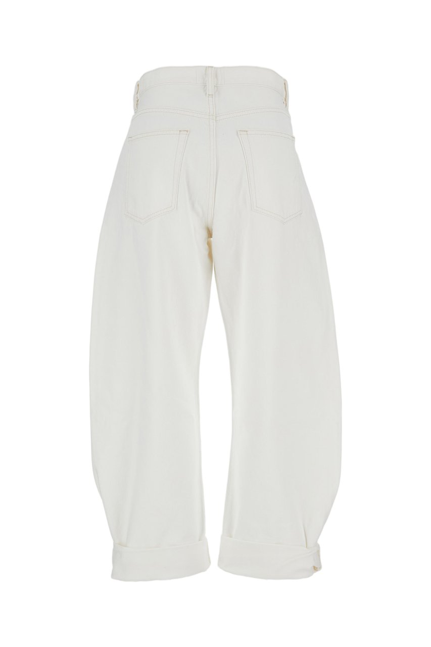 Frame Voluminous Bubble Jeans With Five-Pocket Design Wit