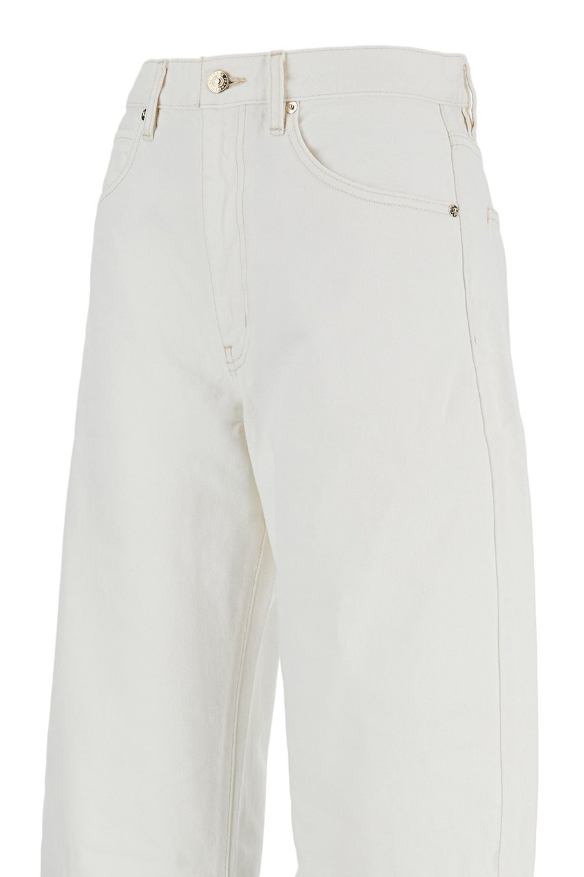 Frame Voluminous Bubble Jeans With Five-Pocket Design Wit