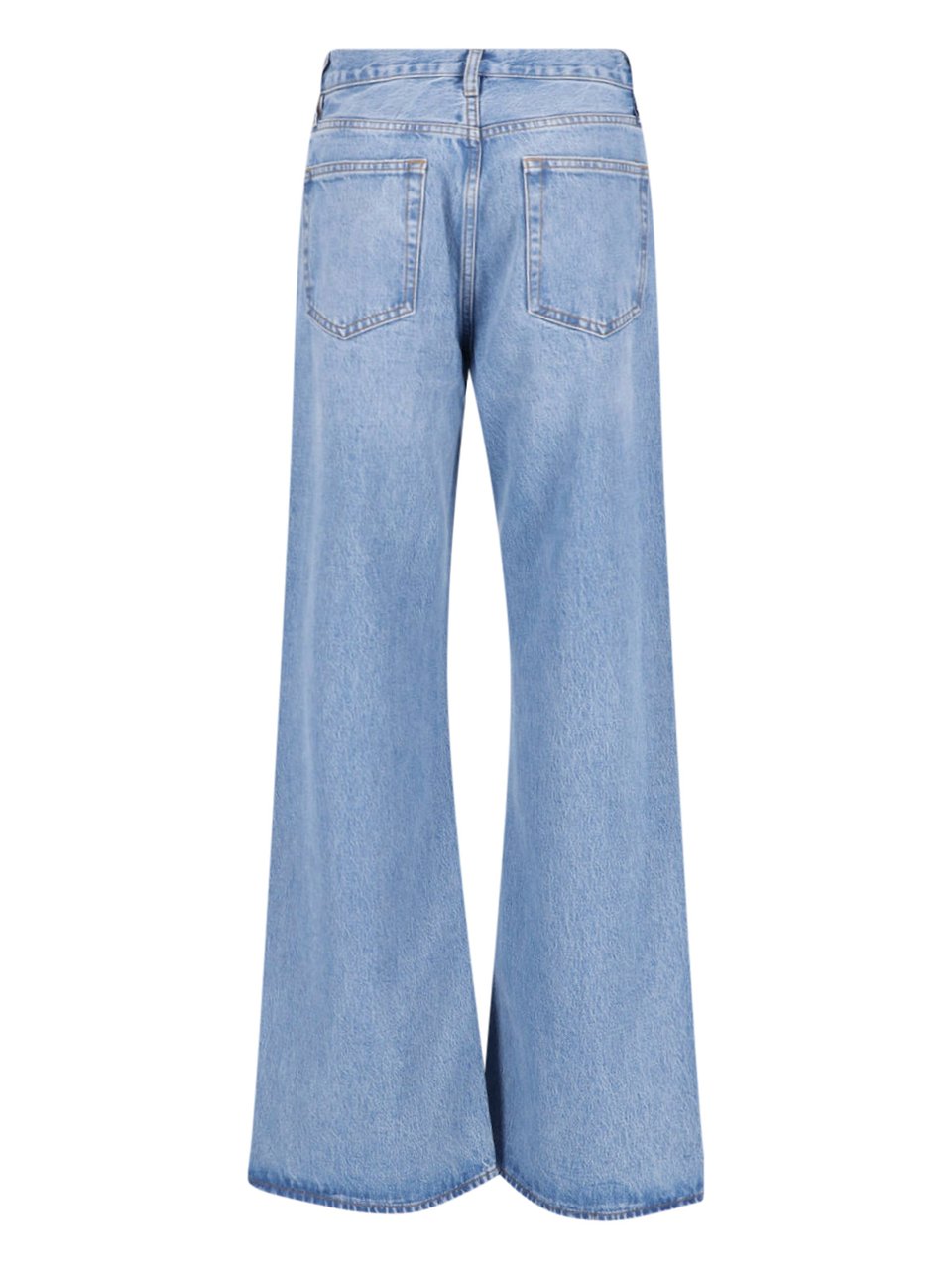 Frame Blue High Waist Wide-Leg Jeans Blauw