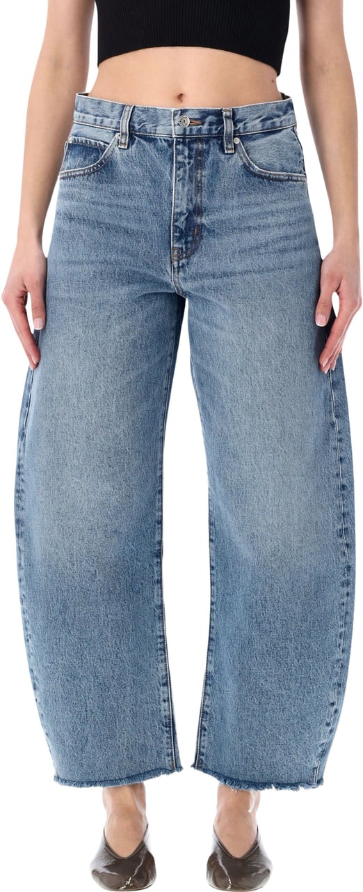 Frame The Bubble Crop Rapture Raw Blue Blauw