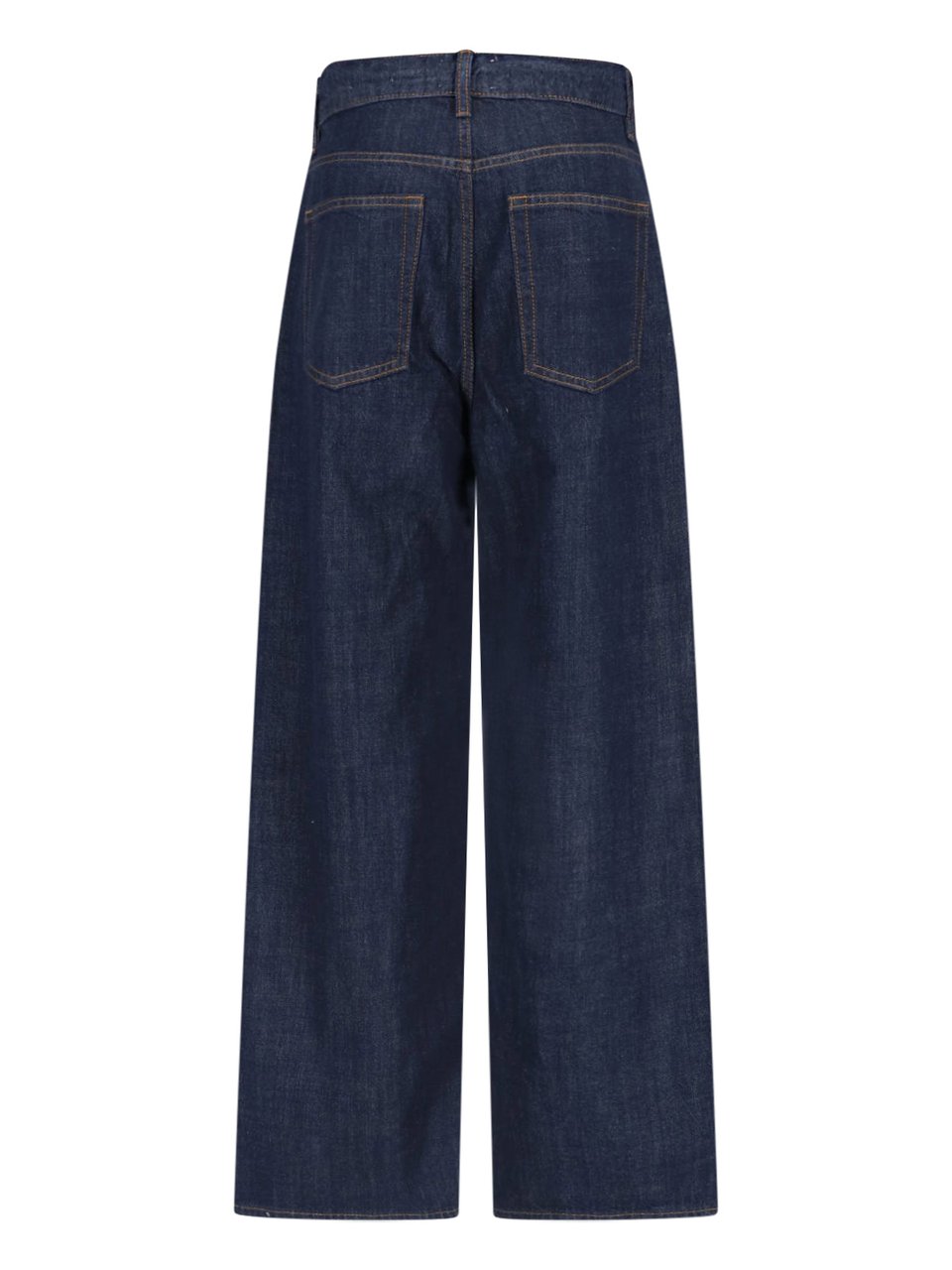 Frame Blue The Bow Straight Leg Jeans Blauw