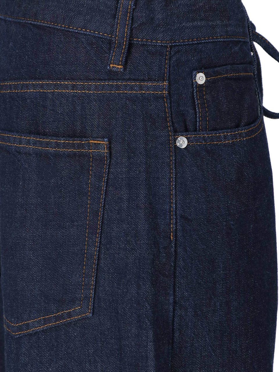 Frame Blue The Bow Straight Leg Jeans Blauw