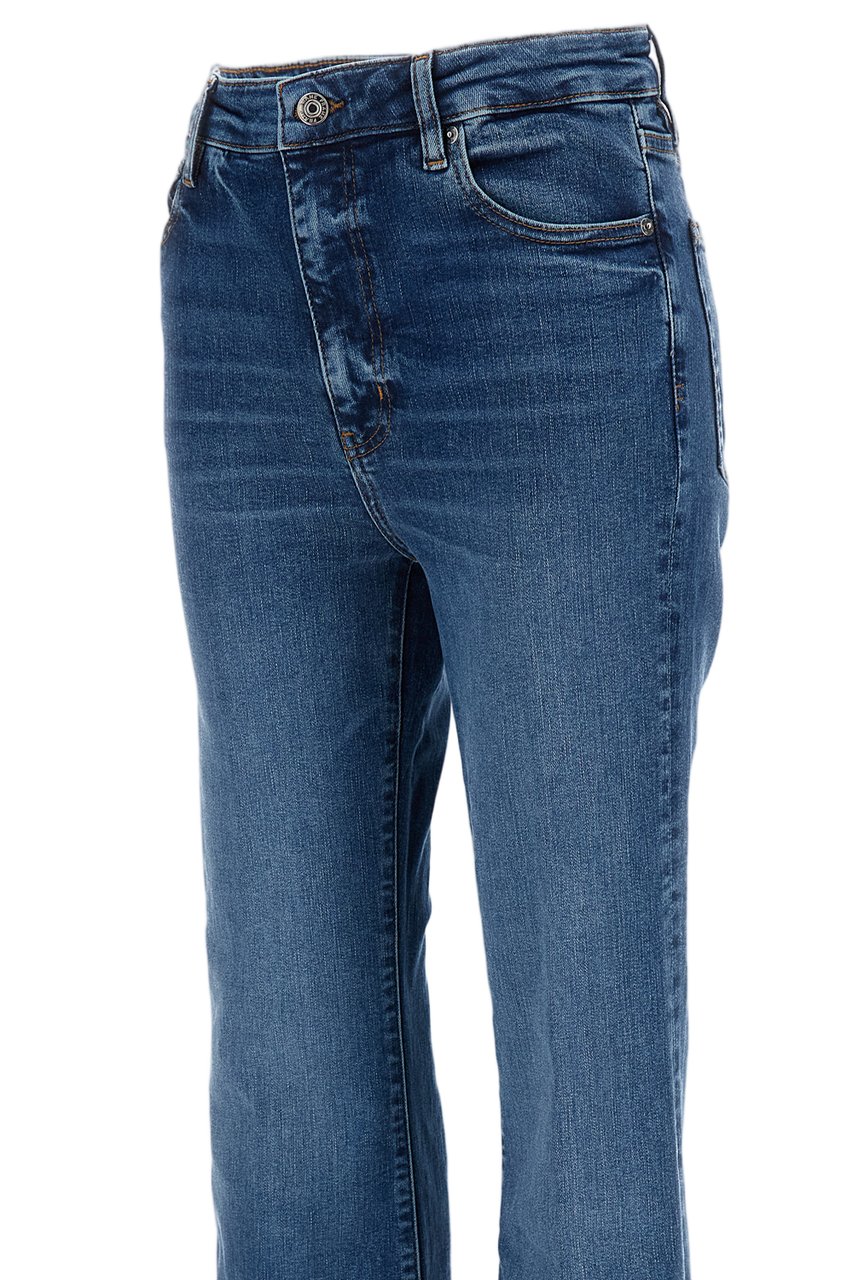 Frame Blue The Reboot Cotton-Blend Flared Pants Blauw