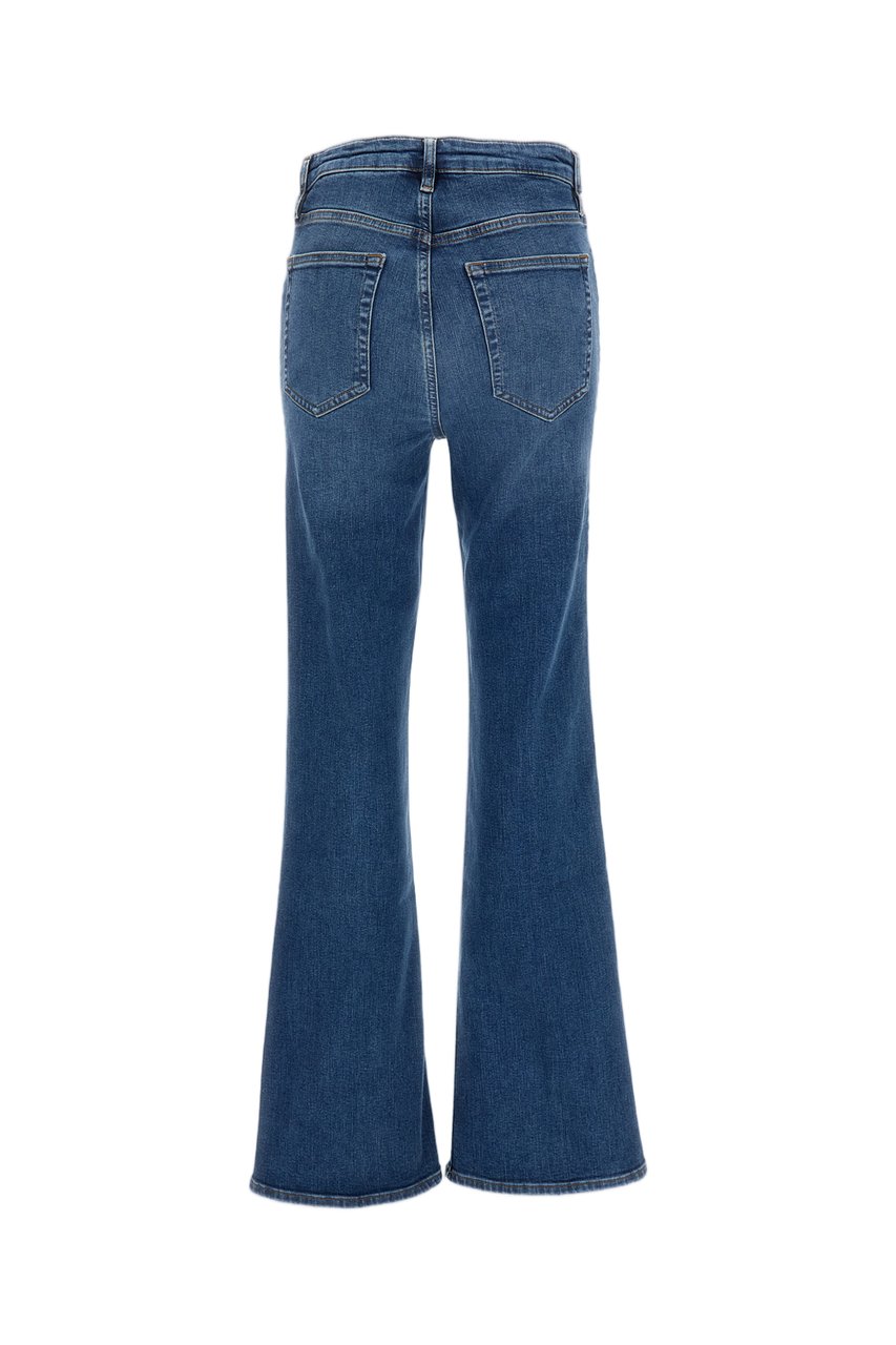 Frame Blue The Reboot Cotton-Blend Flared Pants Blauw