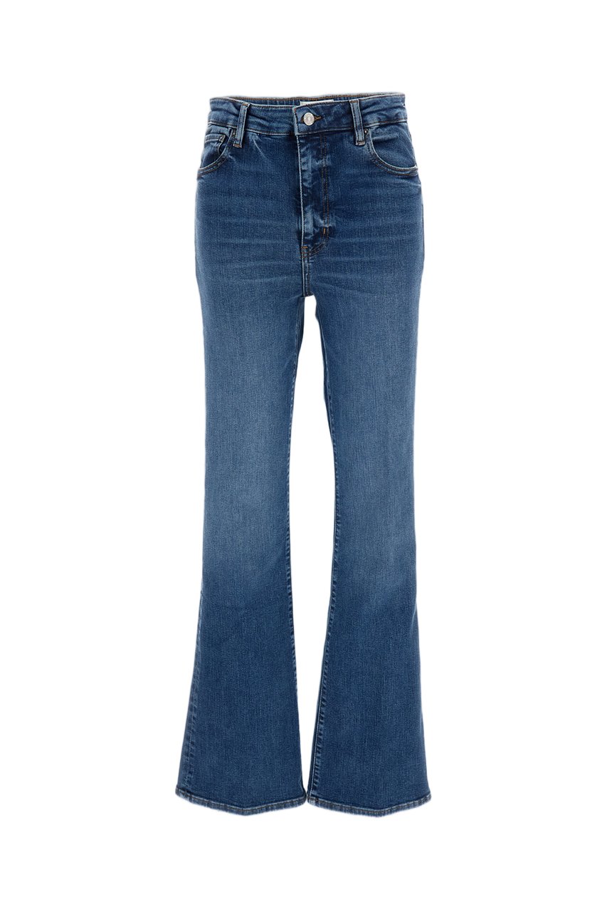 Frame Blue The Reboot Cotton-Blend Flared Pants Blauw