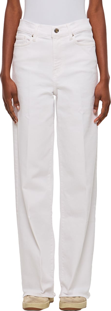 Frame Straight-Leg Jeans With High Waist And Classic Five-Pocket Design Wit