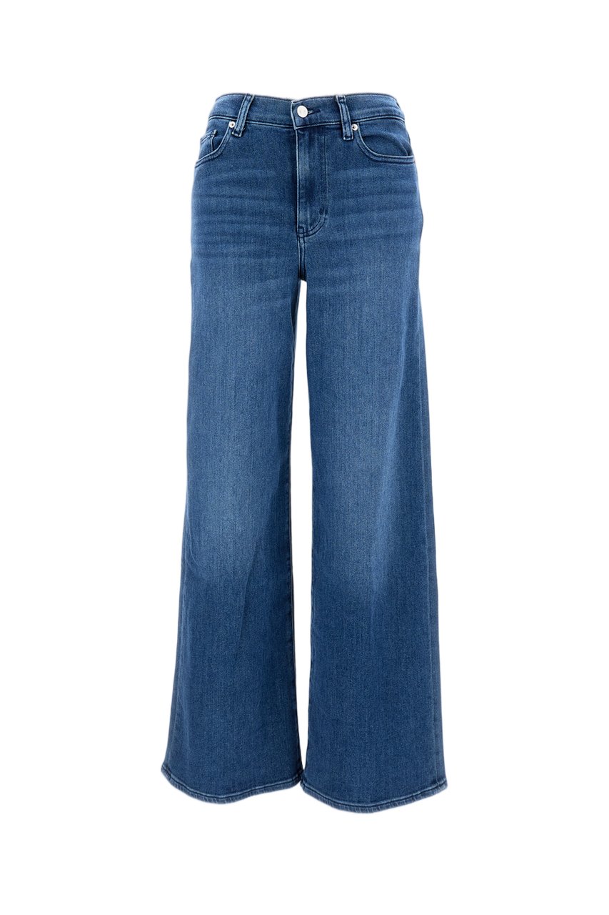 Frame High-Waisted Palazzo Jeans With Classic Five-Pocket Design Blauw