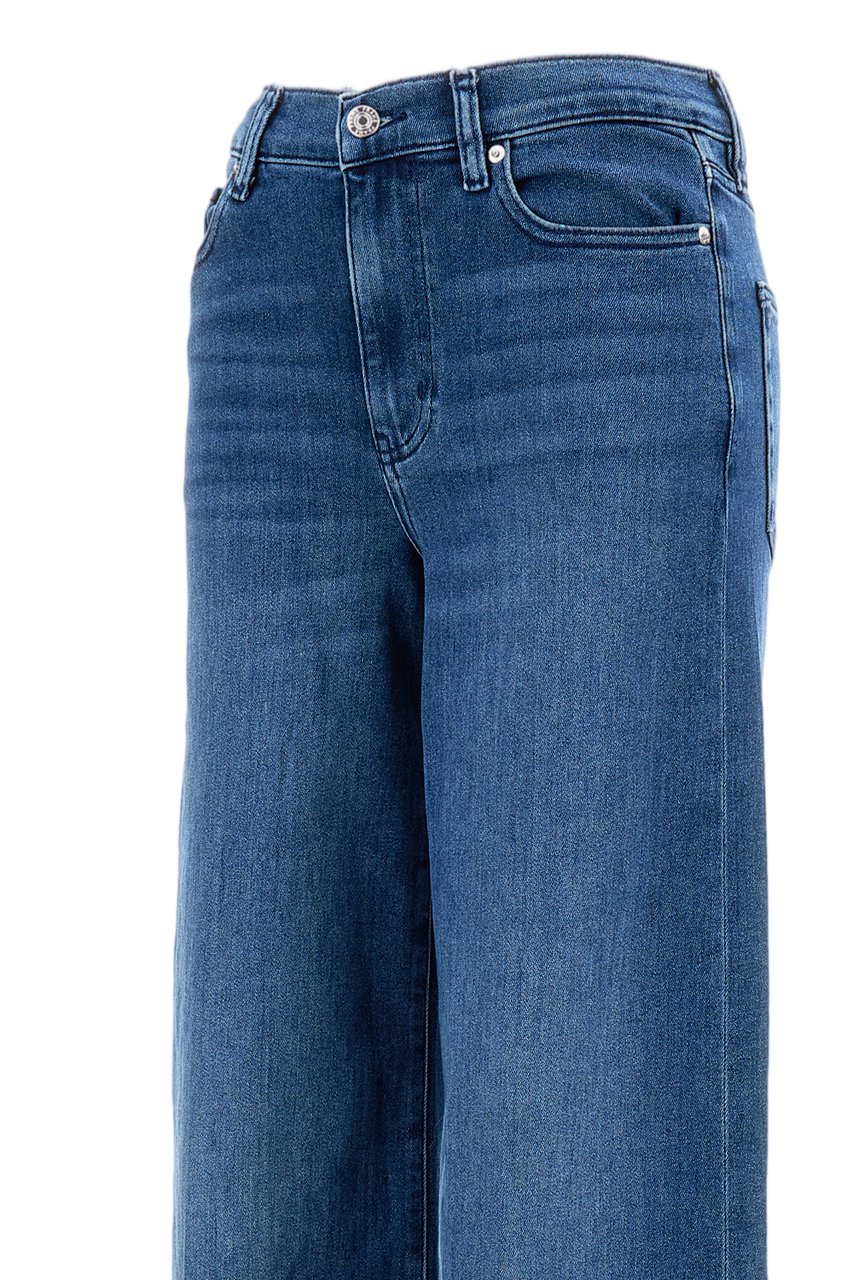 Frame High-Waisted Palazzo Jeans With Classic Five-Pocket Design Blauw