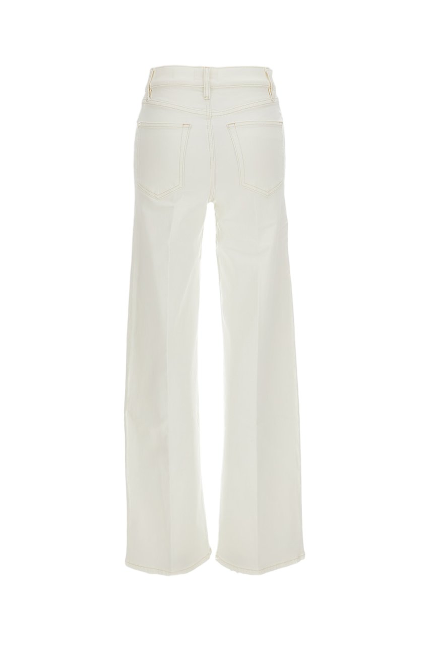 Frame White Le Slim Palazzo Stretch Jeans Wit