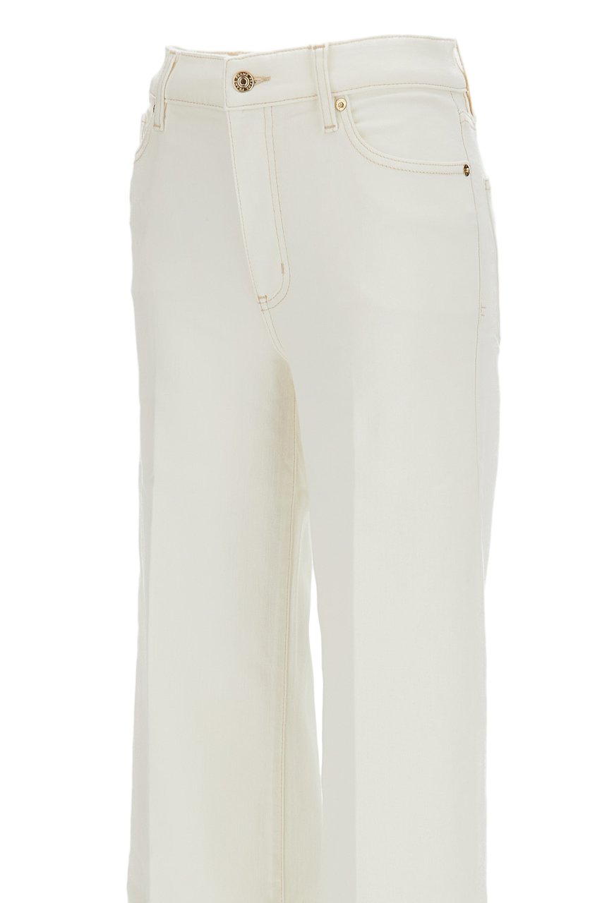 Frame White Le Slim Palazzo Stretch Jeans Wit