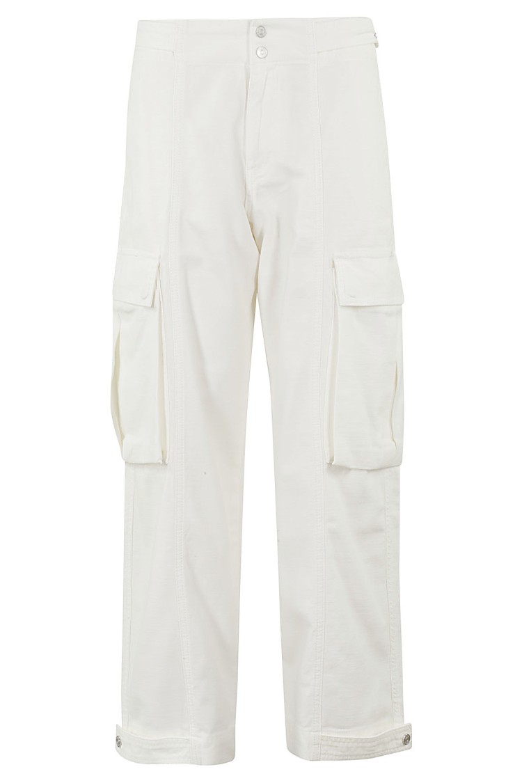 Frame Wide Leg Cargo Jeans Wit