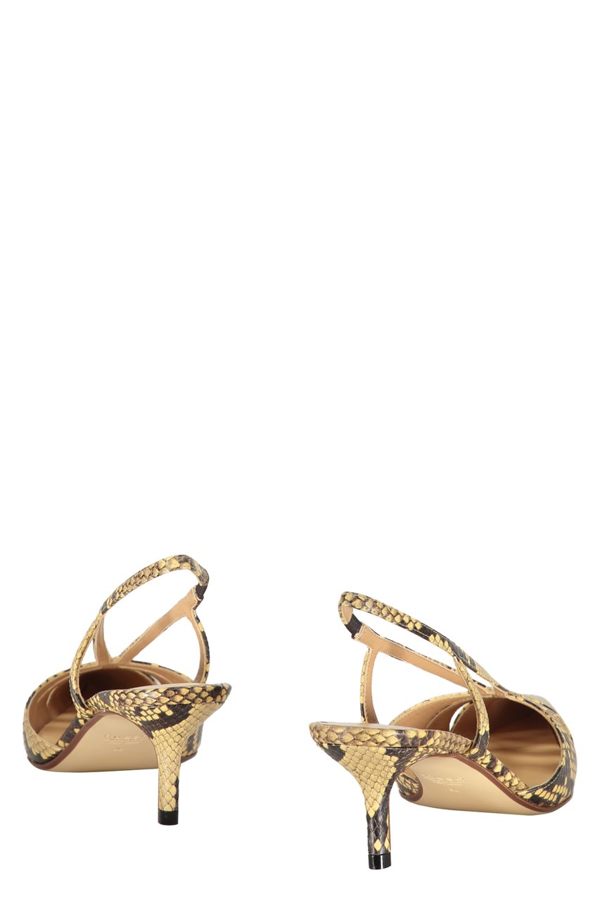 Francesco Russo Leather slingback pumps Bruin