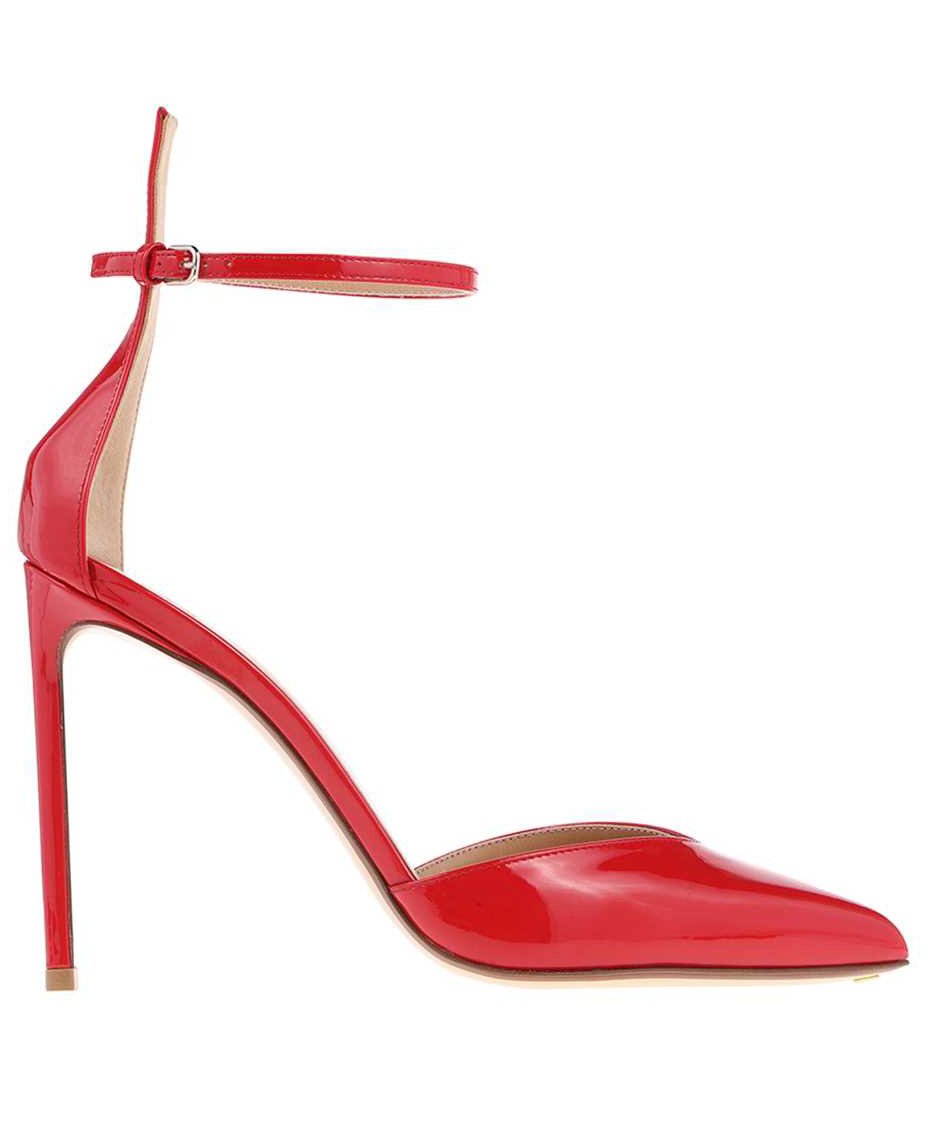 Francesco Russo Patent leather pointy-toe pumps Rood