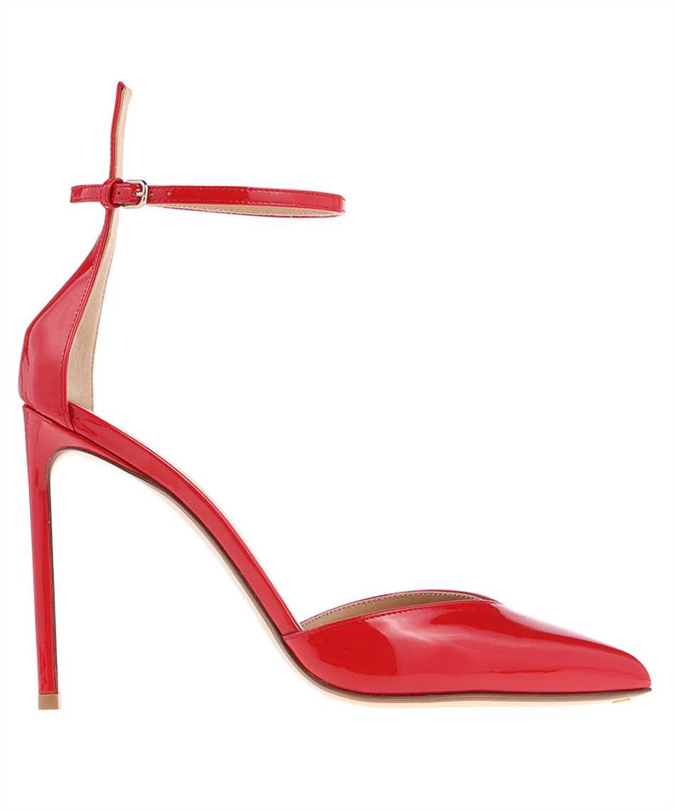 Francesco Russo Patent leather pointy-toe pumps Rood