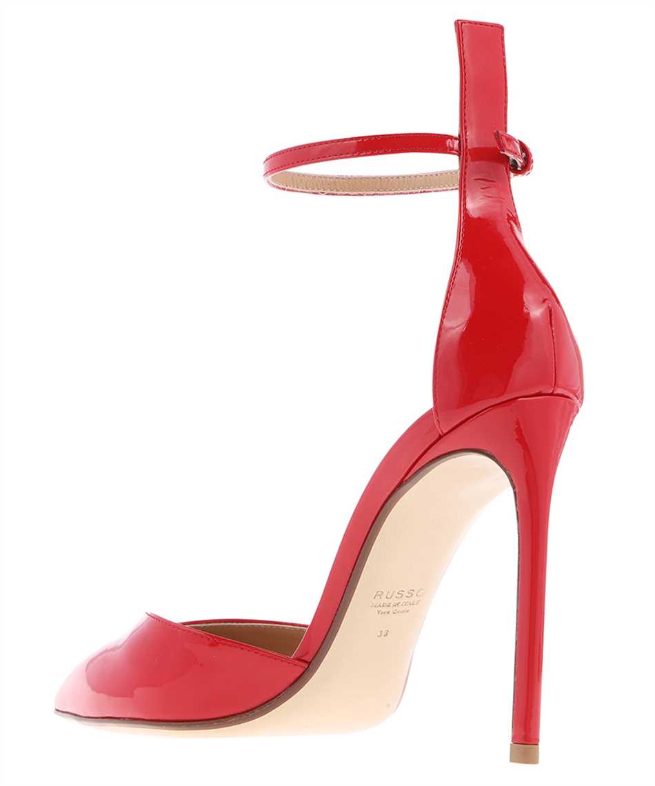 Francesco Russo Patent leather pointy-toe pumps Rood