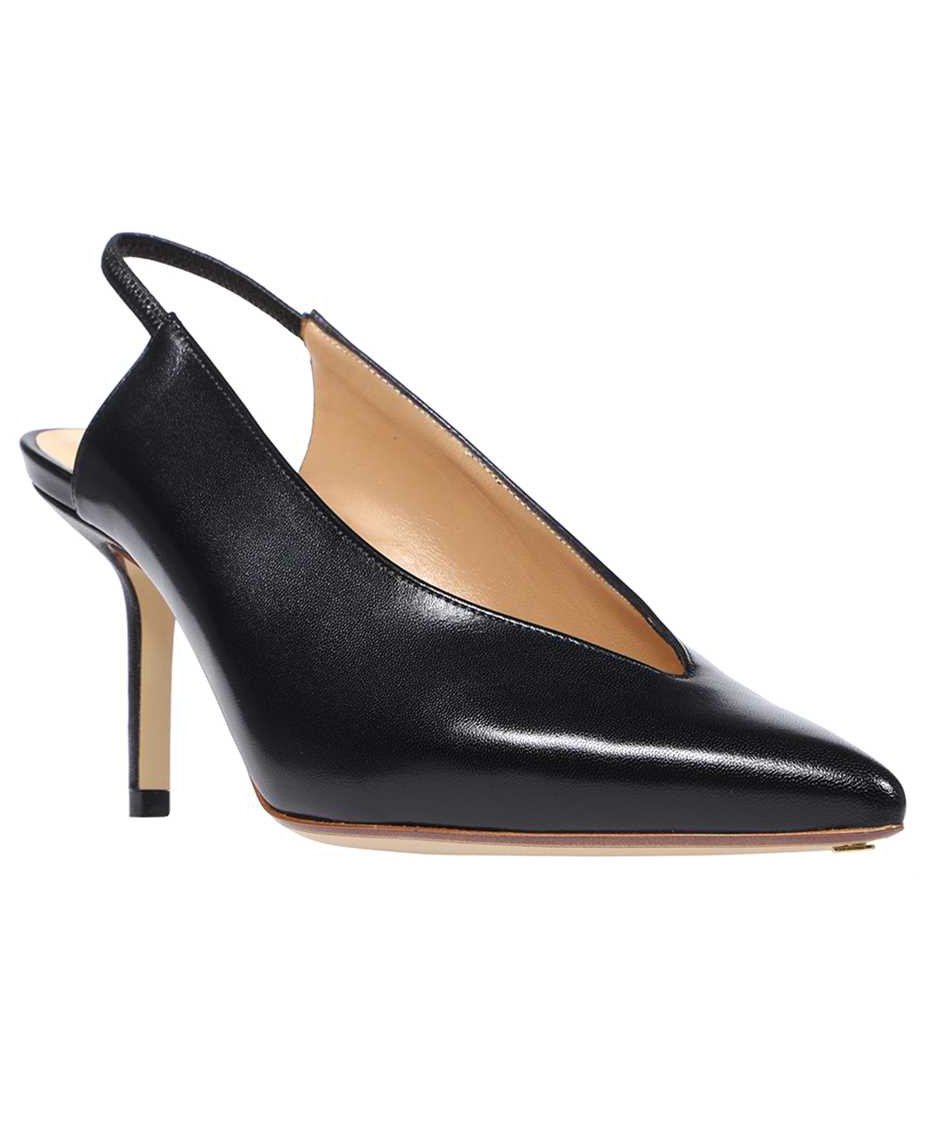 Francesco Russo Leather slingback pumps Zwart