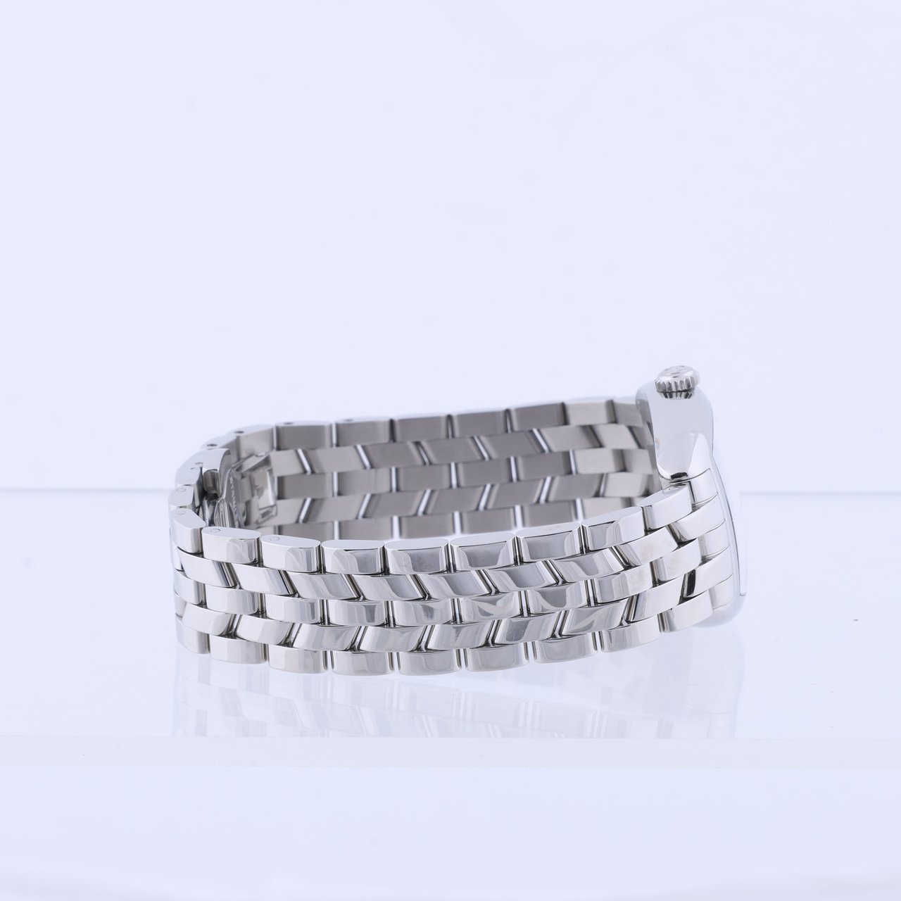 Franck Muller Franck Muller Tonneau Curvex 722 SS QZ Blue-Face Watch Blauw