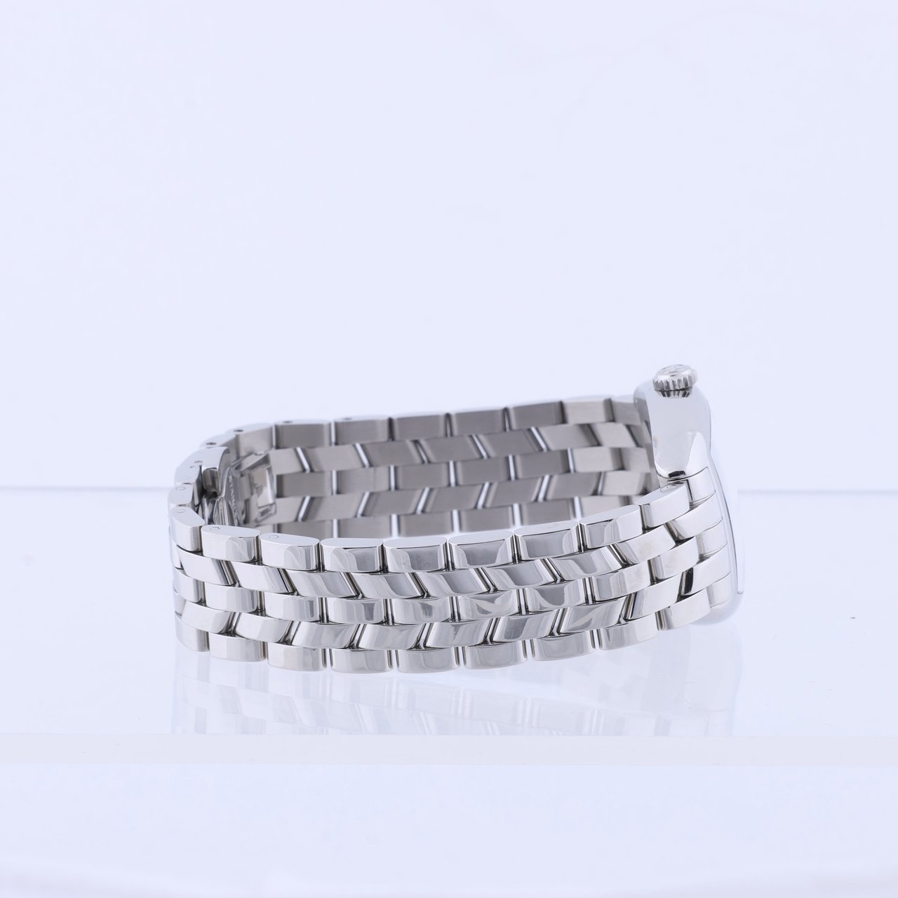 Franck Muller Franck Muller Tonneau Curvex 722 SS QZ Blue-Face Watch Blauw