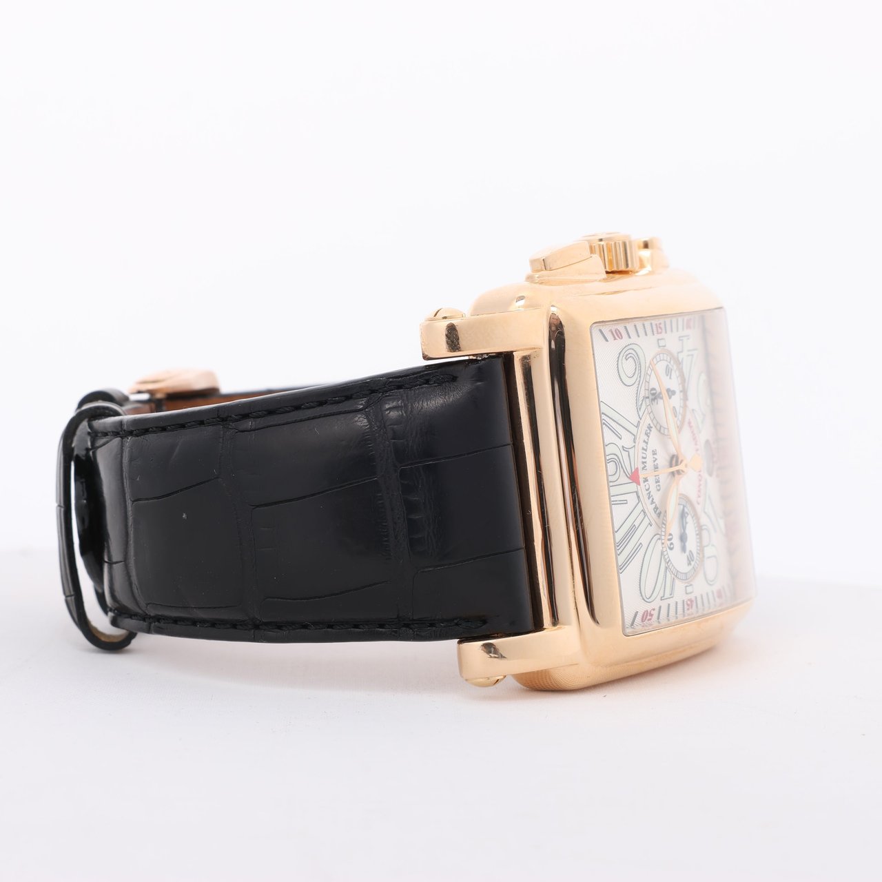 Franck Muller Franck Muller Conquistador Cortez 10000 H CC Leather x RS AT Silver-Face Watch Zilver