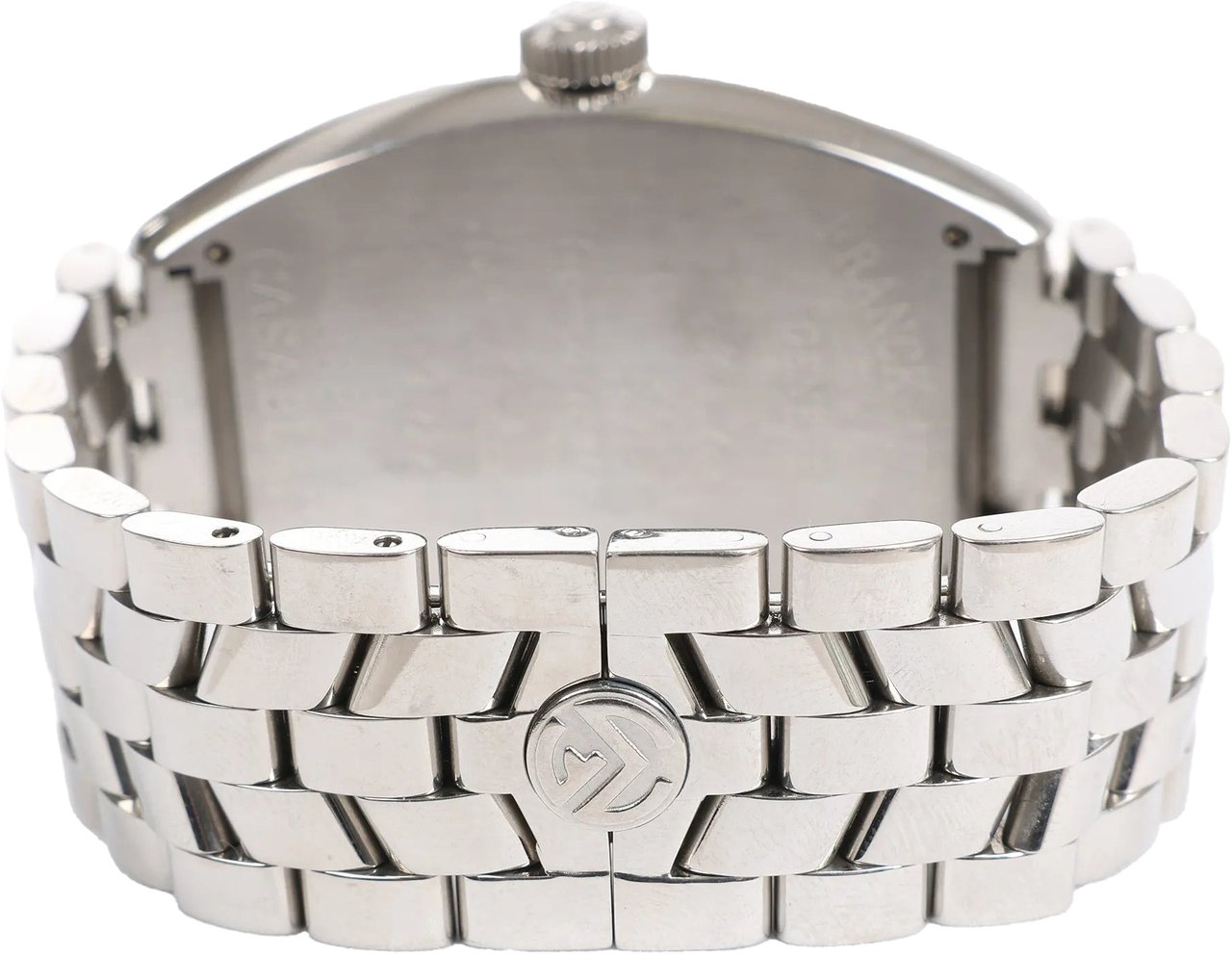 Franck Muller Franck Muller Casablanca 8880C 1212 SS QZ Watch with White Dial Divers