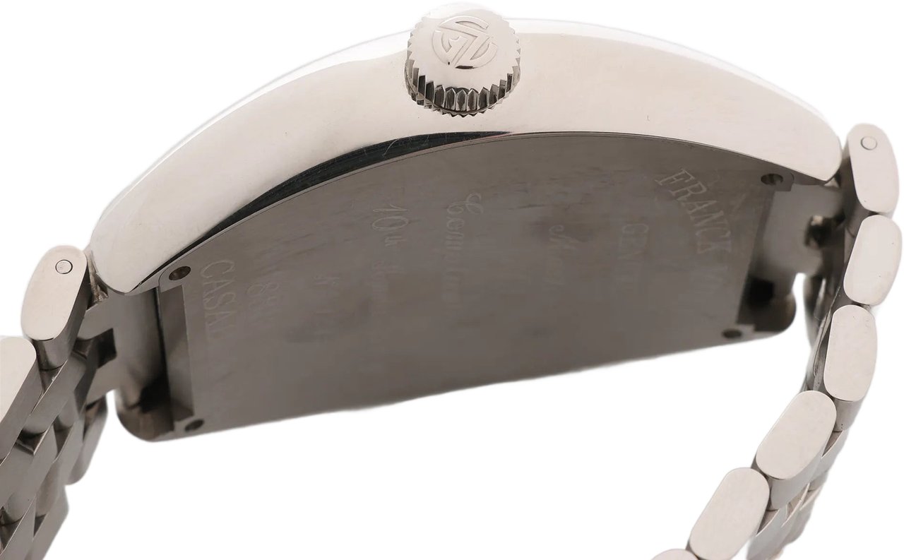 Franck Muller Franck Muller Casablanca 8880C 1212 SS QZ Watch with White Dial Divers