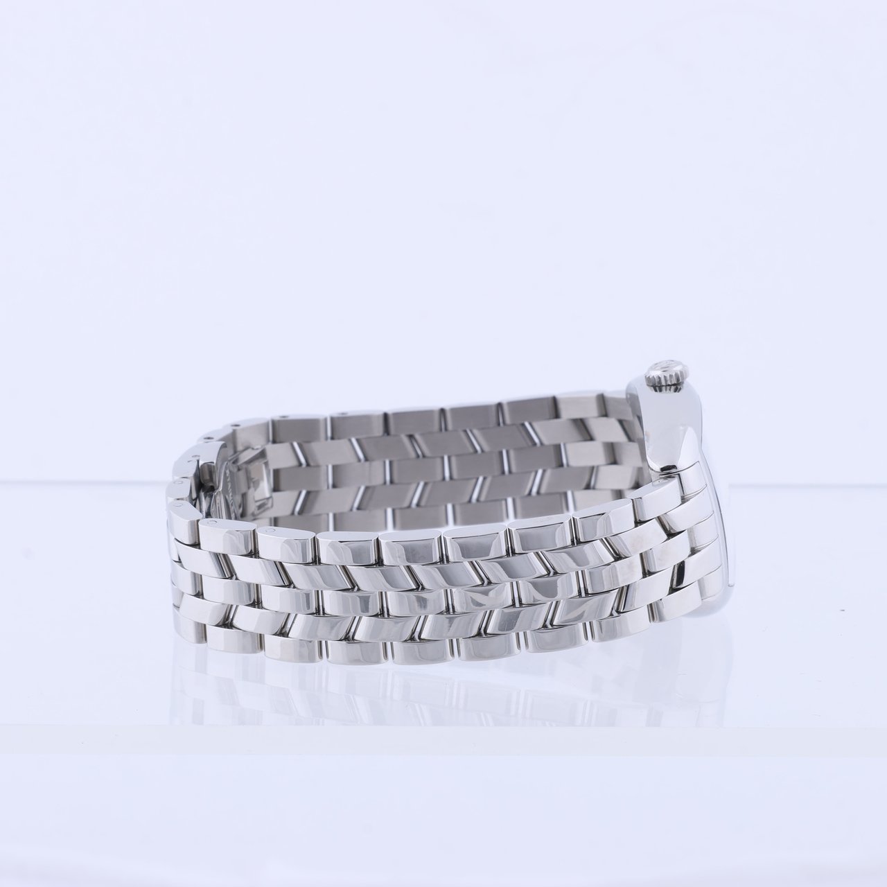 Franck Muller Franck Muller Tonneau Curvex 722 SS QZ Blue-Face Watch Blauw