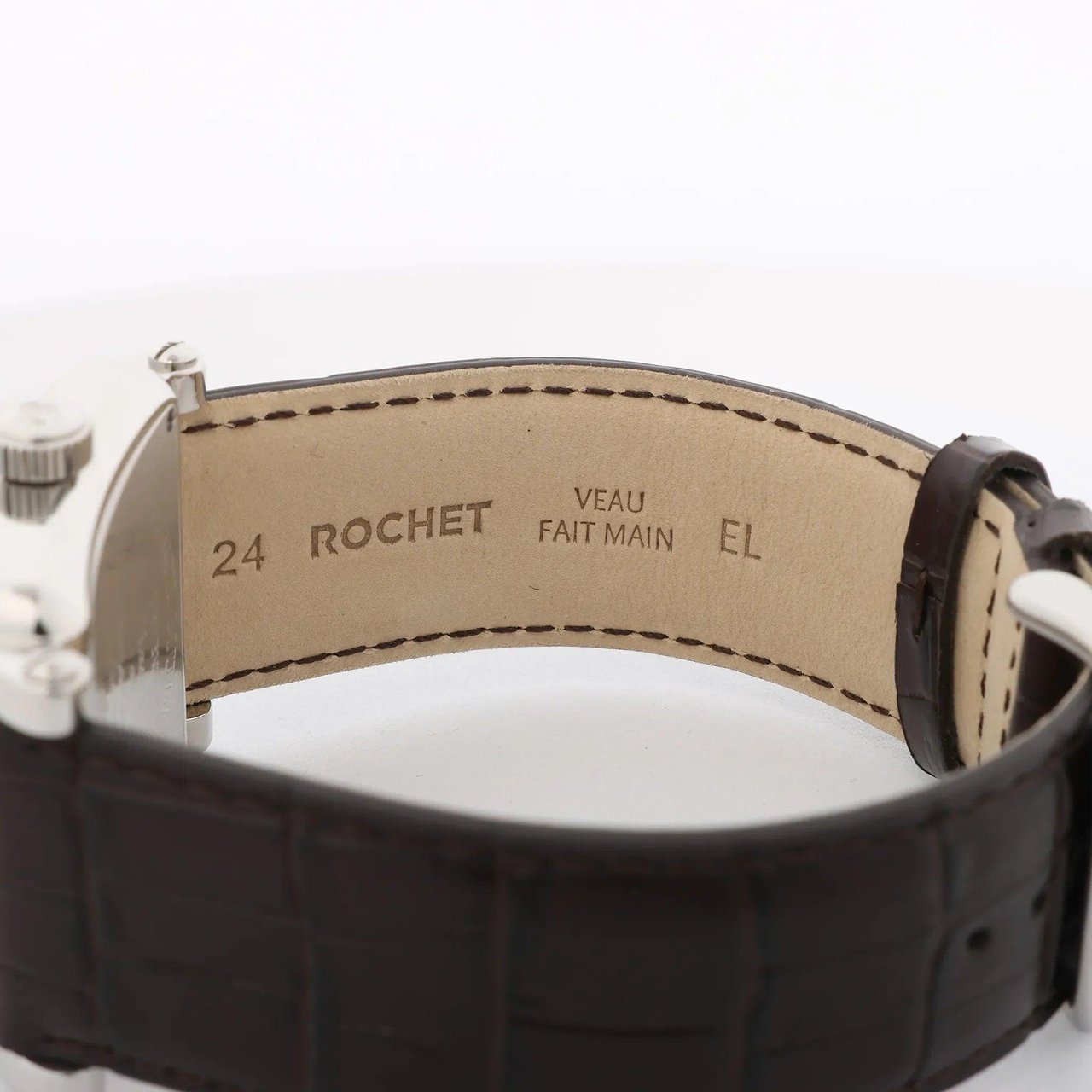 Franck Muller Conquistador 10002MQZ #10 Leather x SS QZ Watch with Brown Dial Bruin
