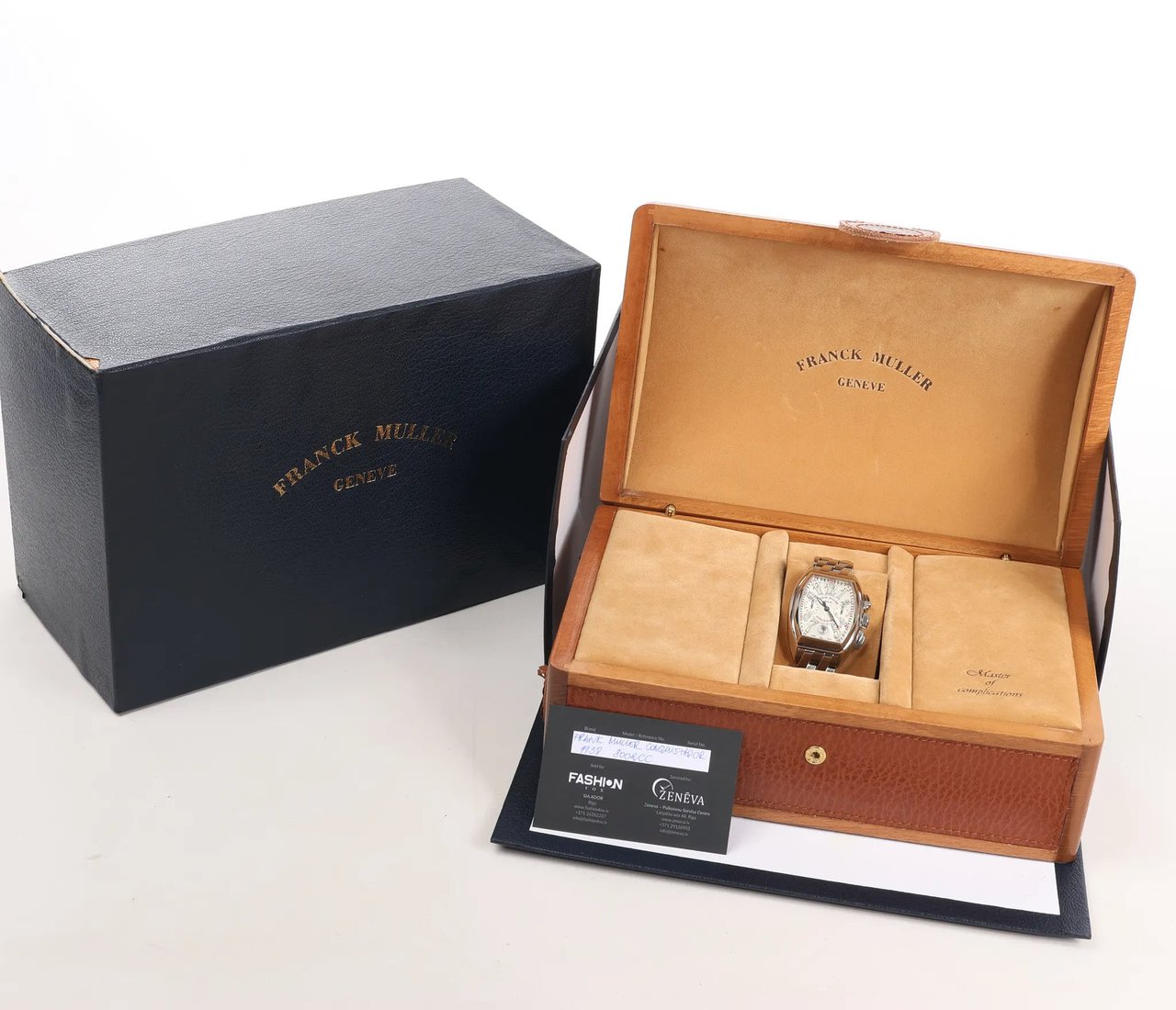 Franck Muller Conquistador 8002CC 1138 SS AT Watch with Beige Dial Beige