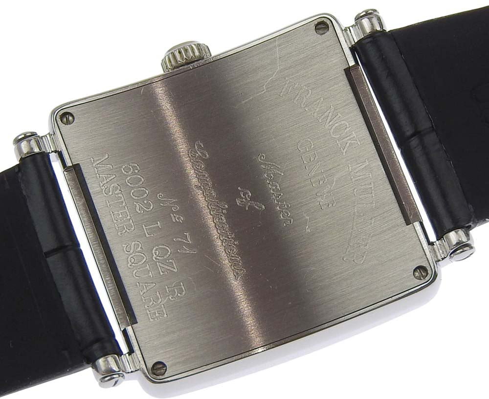 Franck Muller Master Square Quartz Stainless Steel and Alligator with Diamond Bezel and Lugs 29 Divers