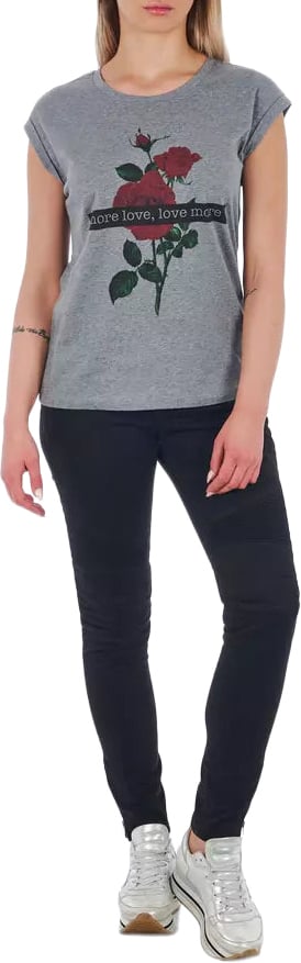 Frankie Morello Black Cotton Women Jeans Zwart